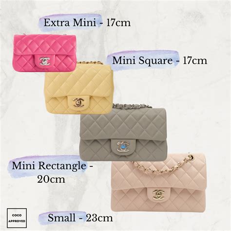 how long is the chanel classic flap bag|Chanel bag size chart.